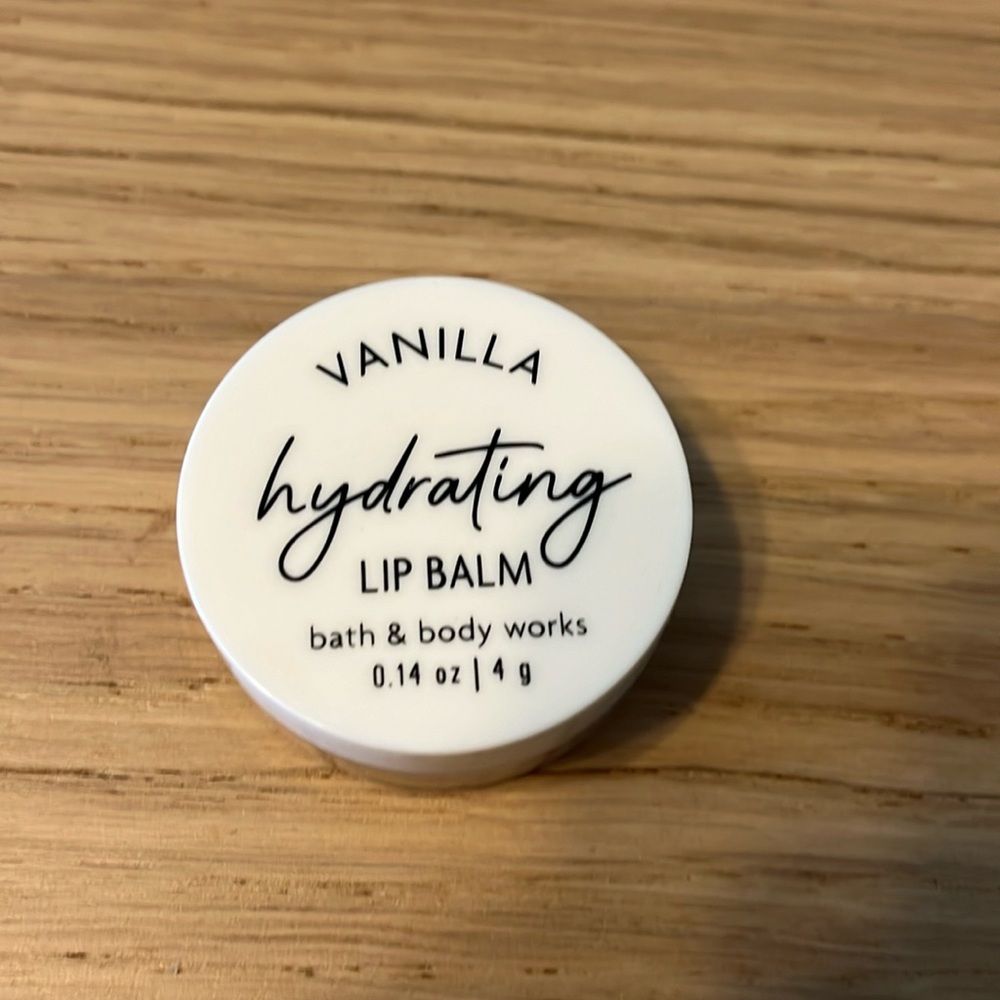 Bath  & Body Works Hydrating Lip Balm. Vanilla.